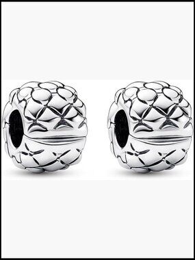 Heart Clip Spacer Charm Sterling Silver Stopper Bead for Charm Bracelet Necklace
